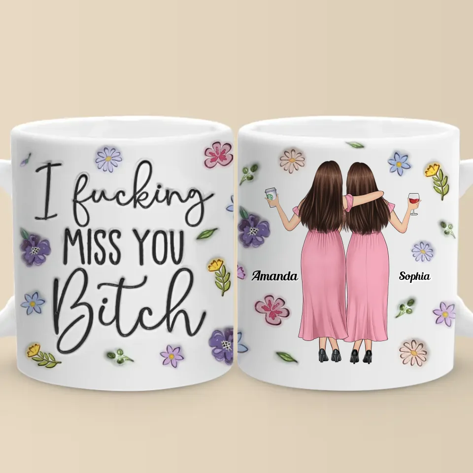 Besties Make The Good Times Unforgettable - Bestie Personalized Custom Mug - Gift For Best Friends, BFF, Sisters - Image 2