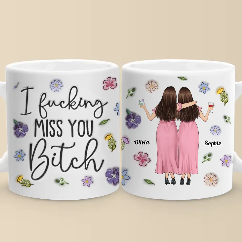 Besties Make The Good Times Unforgettable - Bestie Personalized Custom Mug - Gift For Best Friends, BFF, Sisters - Image 3