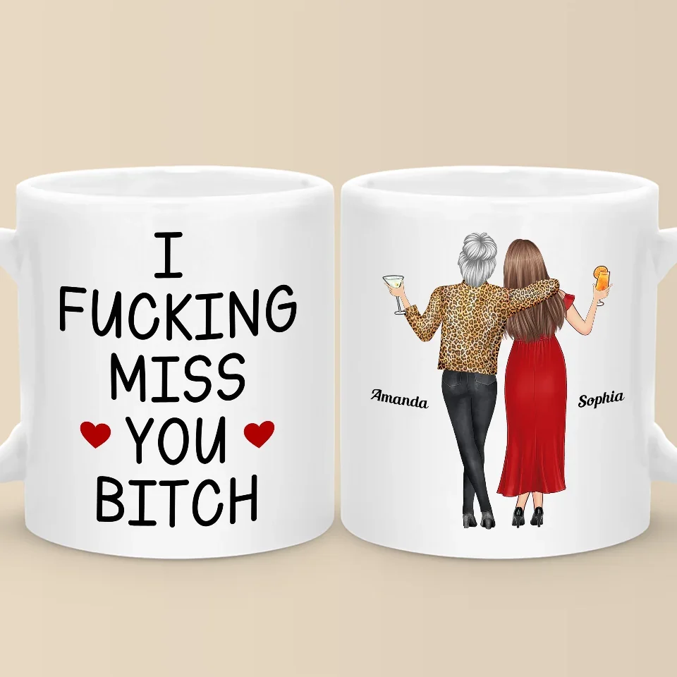 Besties Make The World Brighter - Bestie Personalized Custom Mug - Gift For Best Friends, BFF, Sisters