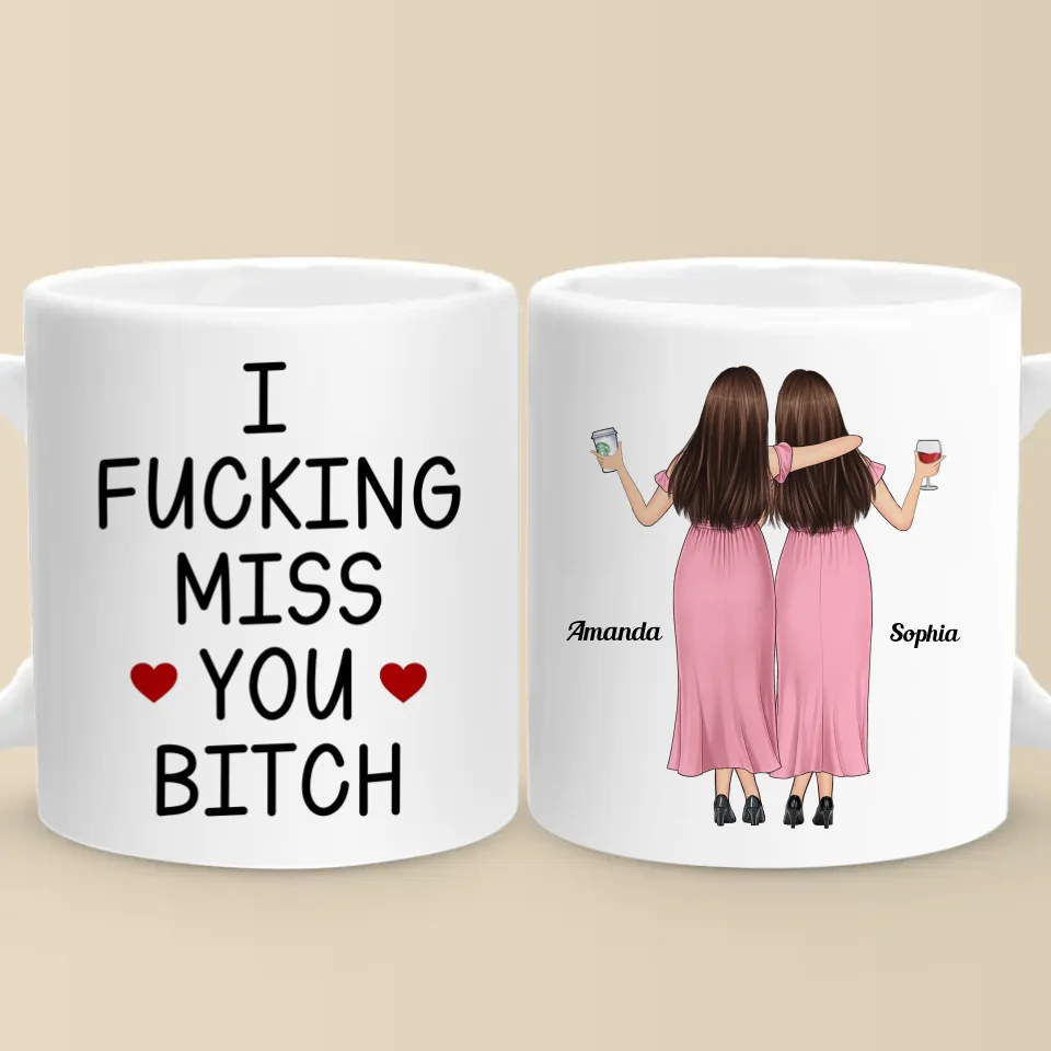 Besties Make The World Brighter - Bestie Personalized Custom Mug - Gift For Best Friends, BFF, Sisters - Image 2