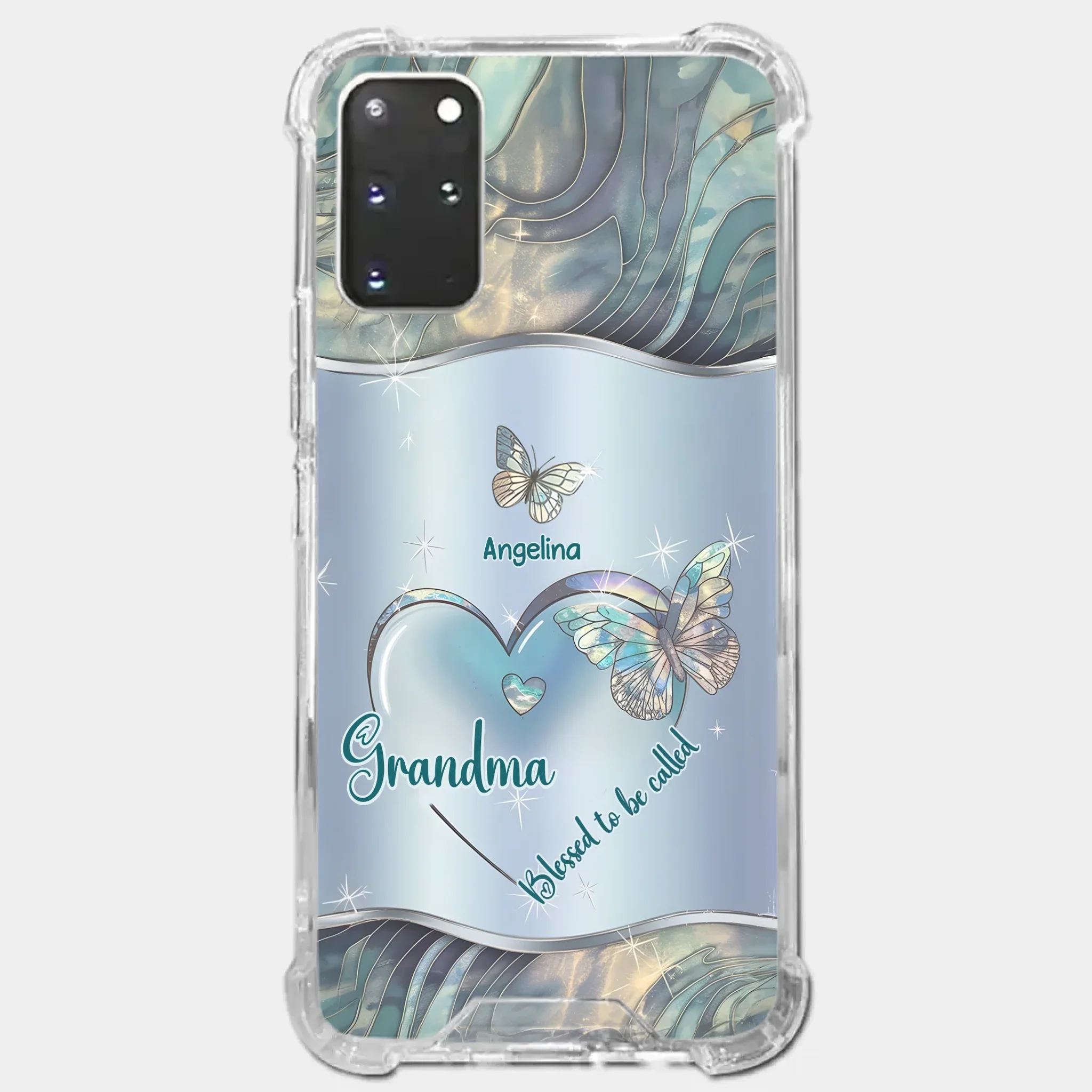 Blessed To Be Called A Grandma - Family Personalized Custom Clear Phone Case - Gift For Mom, Grandma - Image 39