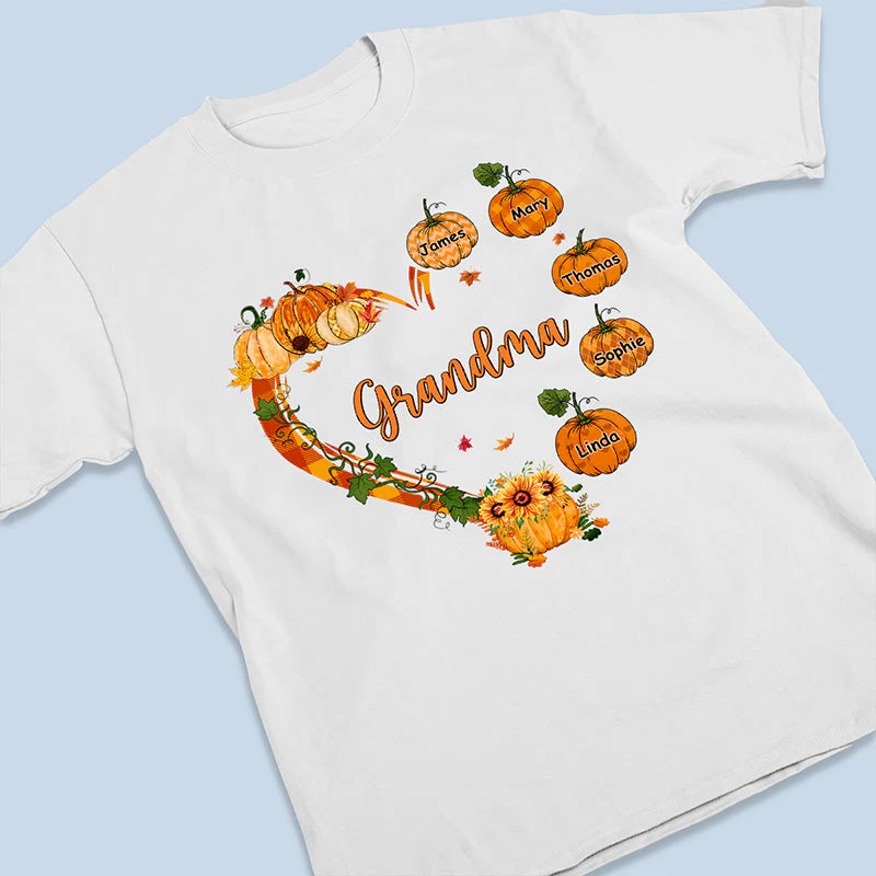 Blessed To Be Called Nana - Family Personalized Custom Unisex T-shirt, Hoodie, Sweatshirt - Autumn Fall Gift For Grandma - Image 2