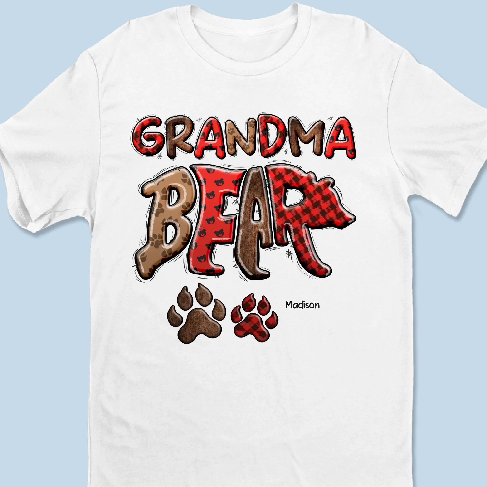 Born To Be Wild, Raised With Love -  Family Personalized Custom Unisex T-shirt, Premium T-shirt, Hoodie - Mother's Day, Gift For Mom, Grandma - Image 6