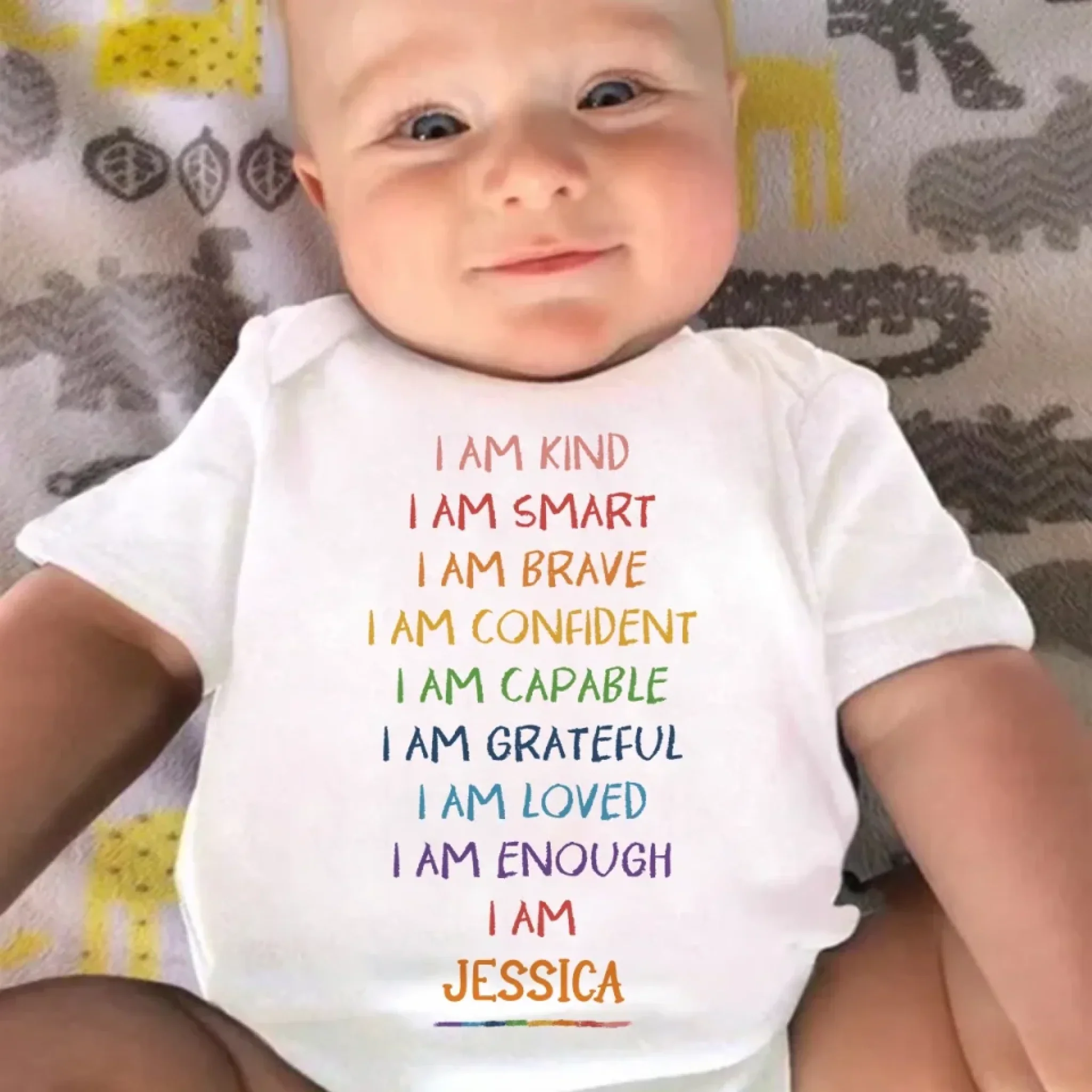 Born To Shine, Born To Love - Family Personalized Custom Baby Onesie - Gift For Baby Kids, Newborn Baby - Image 4