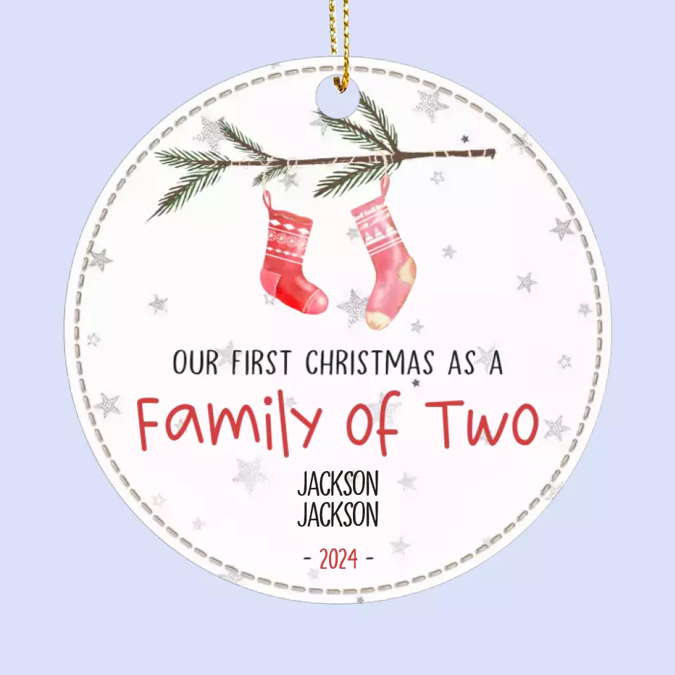 Bring Your Loved Ones Into The Joy Of Christmas - Family Personalized Custom Leather Ornament - Christmas Gift For Family Members, Baby Kids, Newborn Baby - Image 2