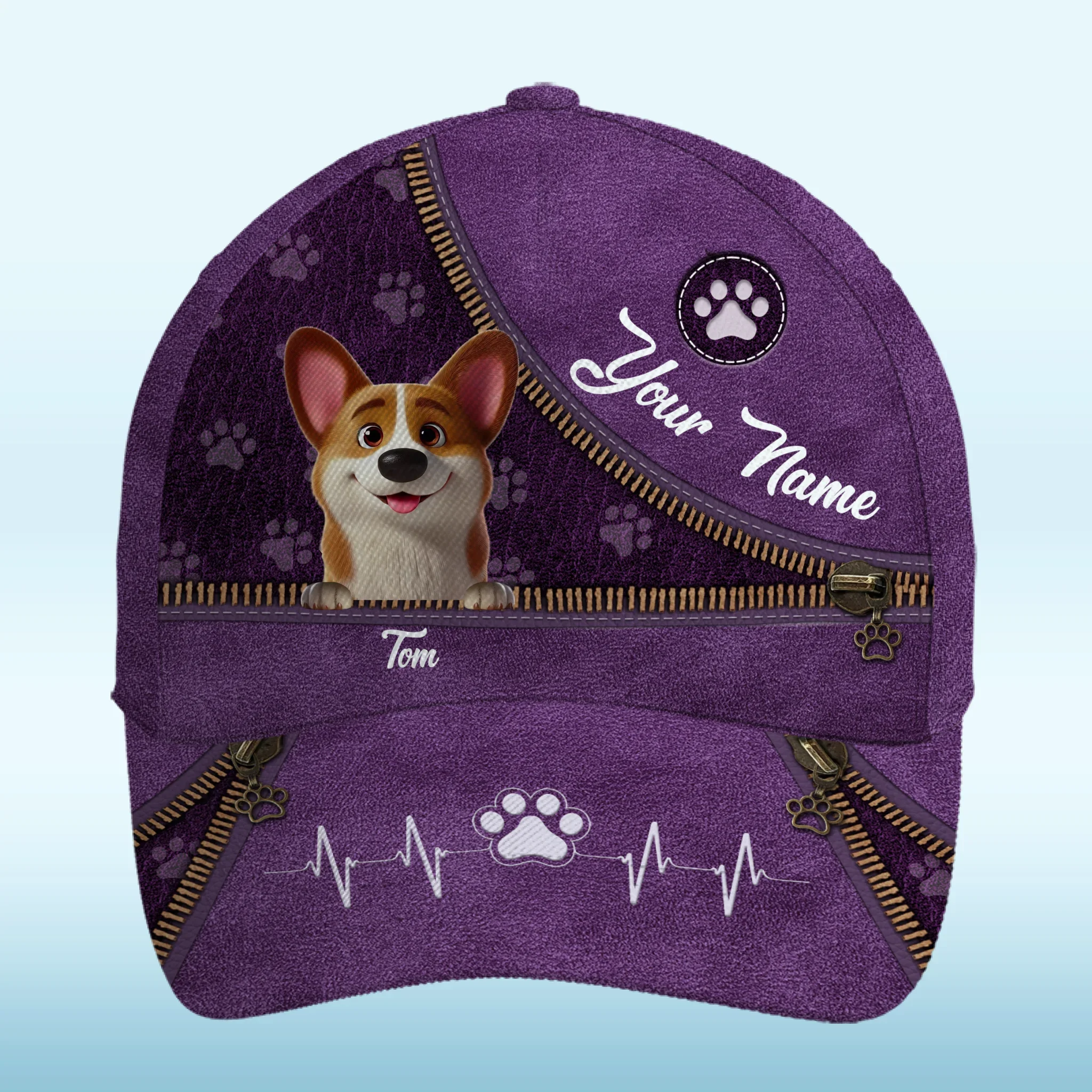 Built For Belly Rubs - Dog Personalized Custom Hat, All Over Print Classic Cap - Father's Day, Gift For Pet Owners, Pet Lovers - Image 2