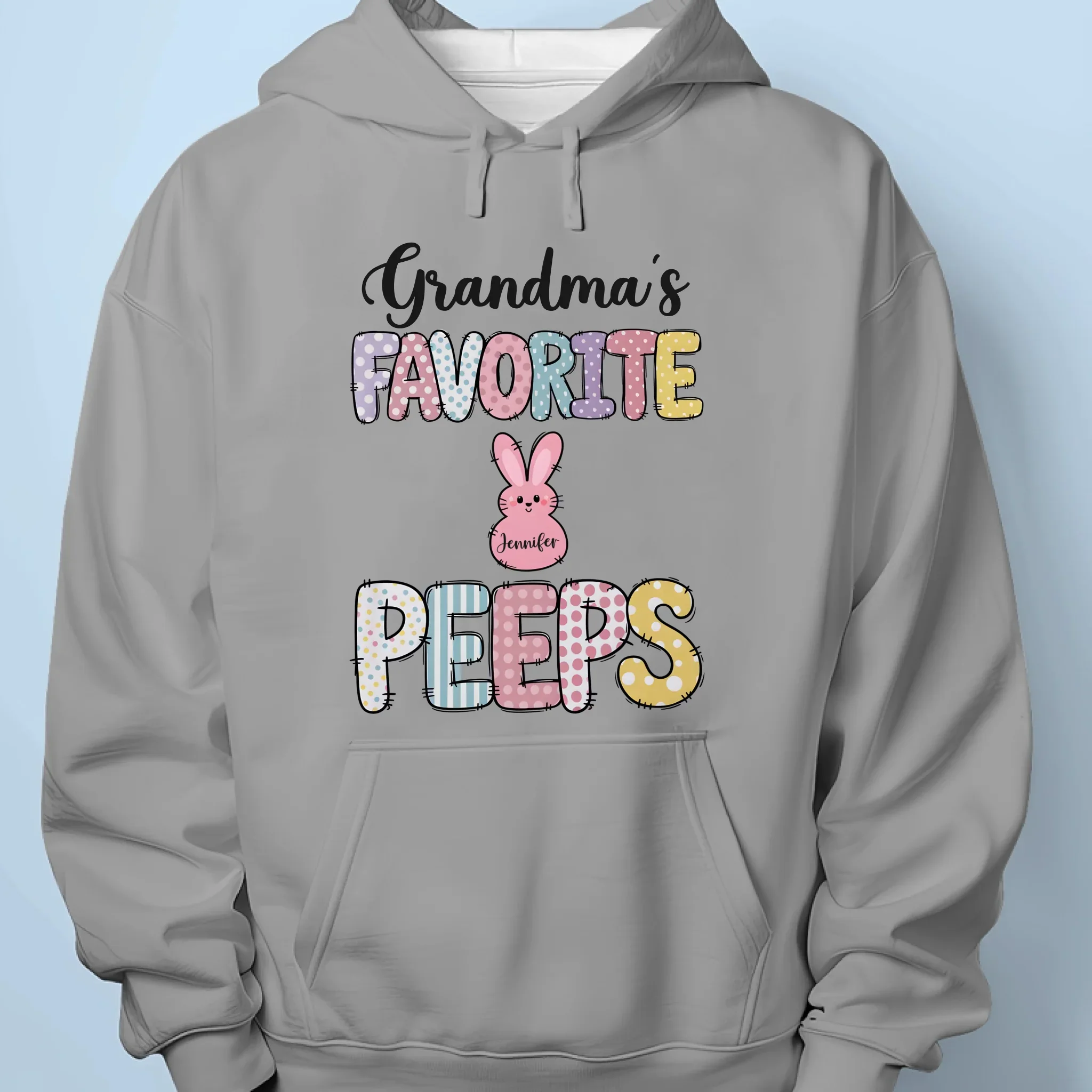 Bunny Love Crew - Family Personalized Custom Unisex T-shirt, Premium T-shirt, Hoodie - Easter Gift For Mom, Grandma - Image 7