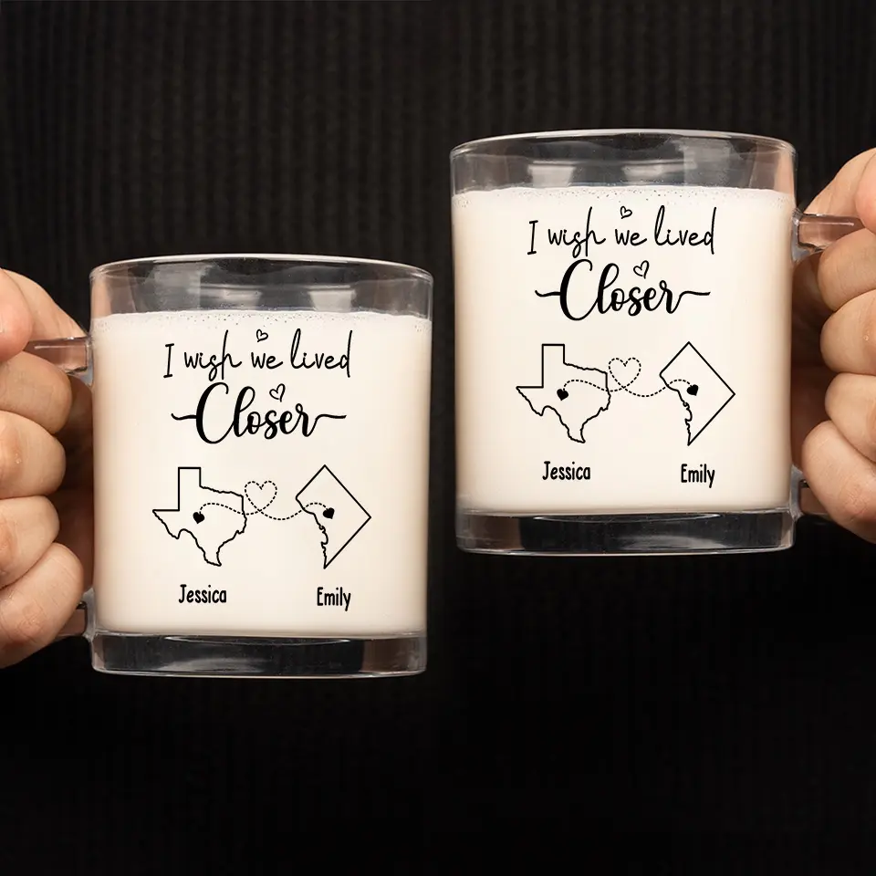 By Chance We Met, By Choice We Become Friends - Bestie Personalized Custom Glass Mug - Gift For Best Friends, BFF, Sisters - Image 4
