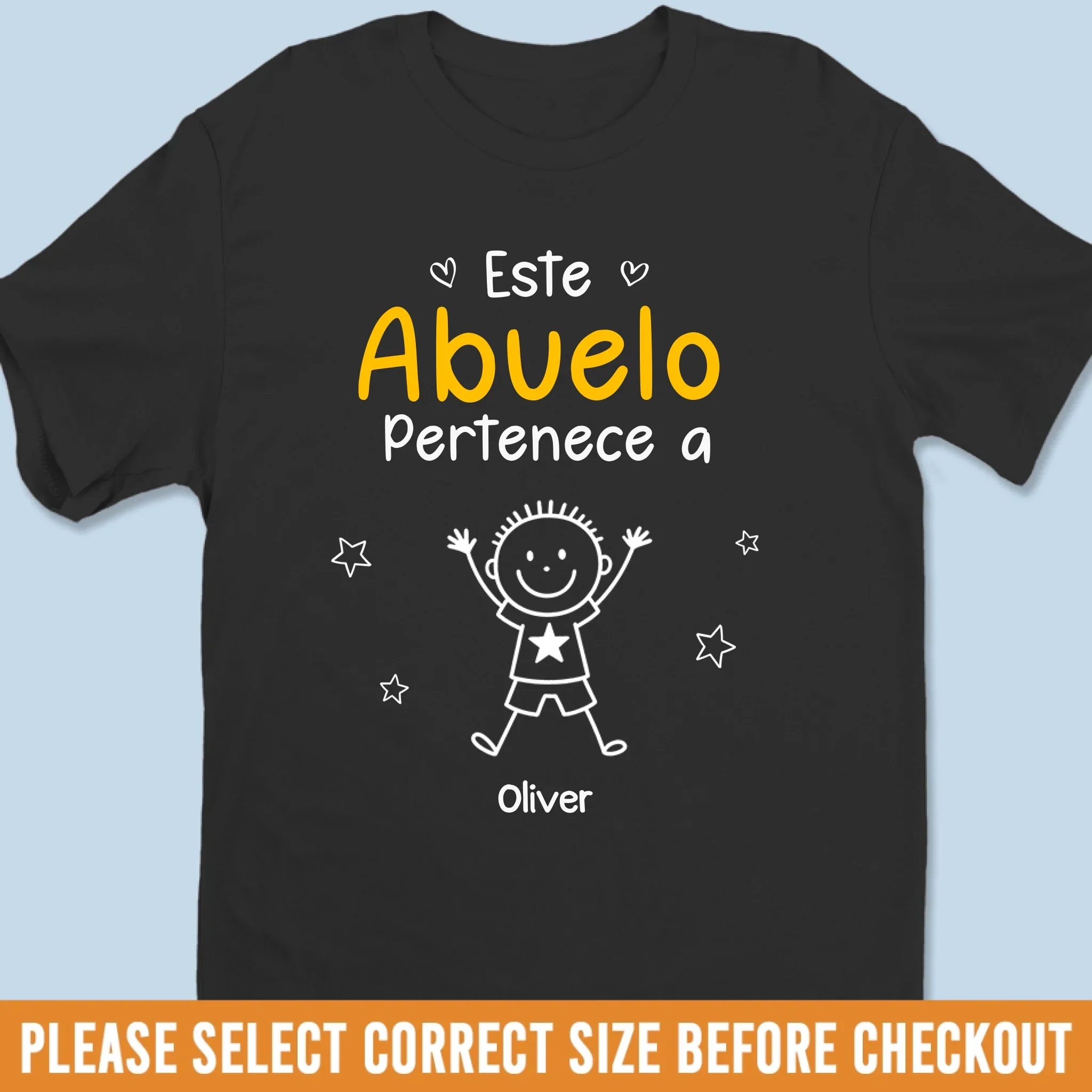 Camiseta Unisex Personalizada, Camiseta Premium, Sudadera con Capucha - Regalos Personalizados de Cumpleaños para Papá, Abuelo - Este Abuelo Pertenece A - Image 6