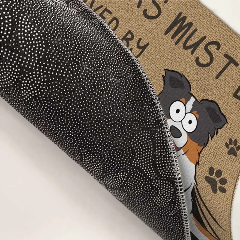 Canine Approval Required For Entry - Dog Personalized Custom Home Decor Decorative Mat - House Warming Gift For Pet Owners, Pet Lovers - Image 4