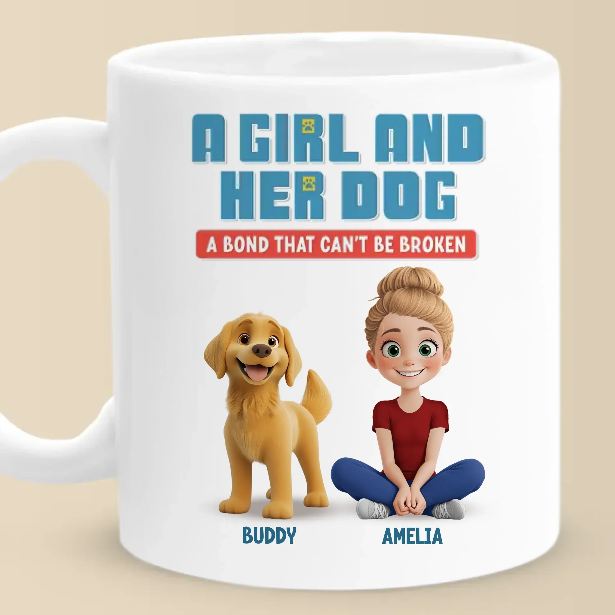Can’t Resist Licking My Favorite Human - Dog Personalized Custom Mug - Gift For Pet Owners, Pet Lovers - Image 2