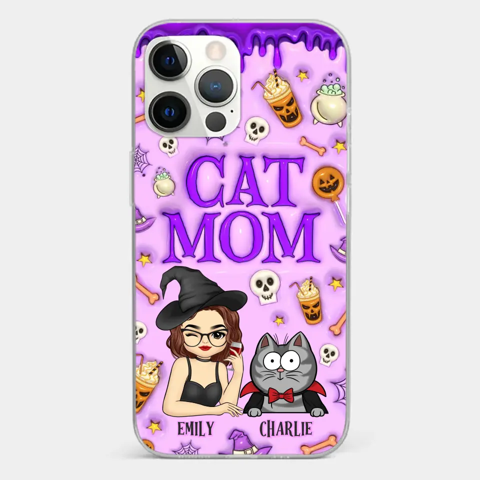 Cats Know How To Keep Us Smiling - Cat Personalized Custom 3D Inflated Effect Printed Clear Phone Case - Halloween Gift For Pet Owners, Pet Lovers - Image 12