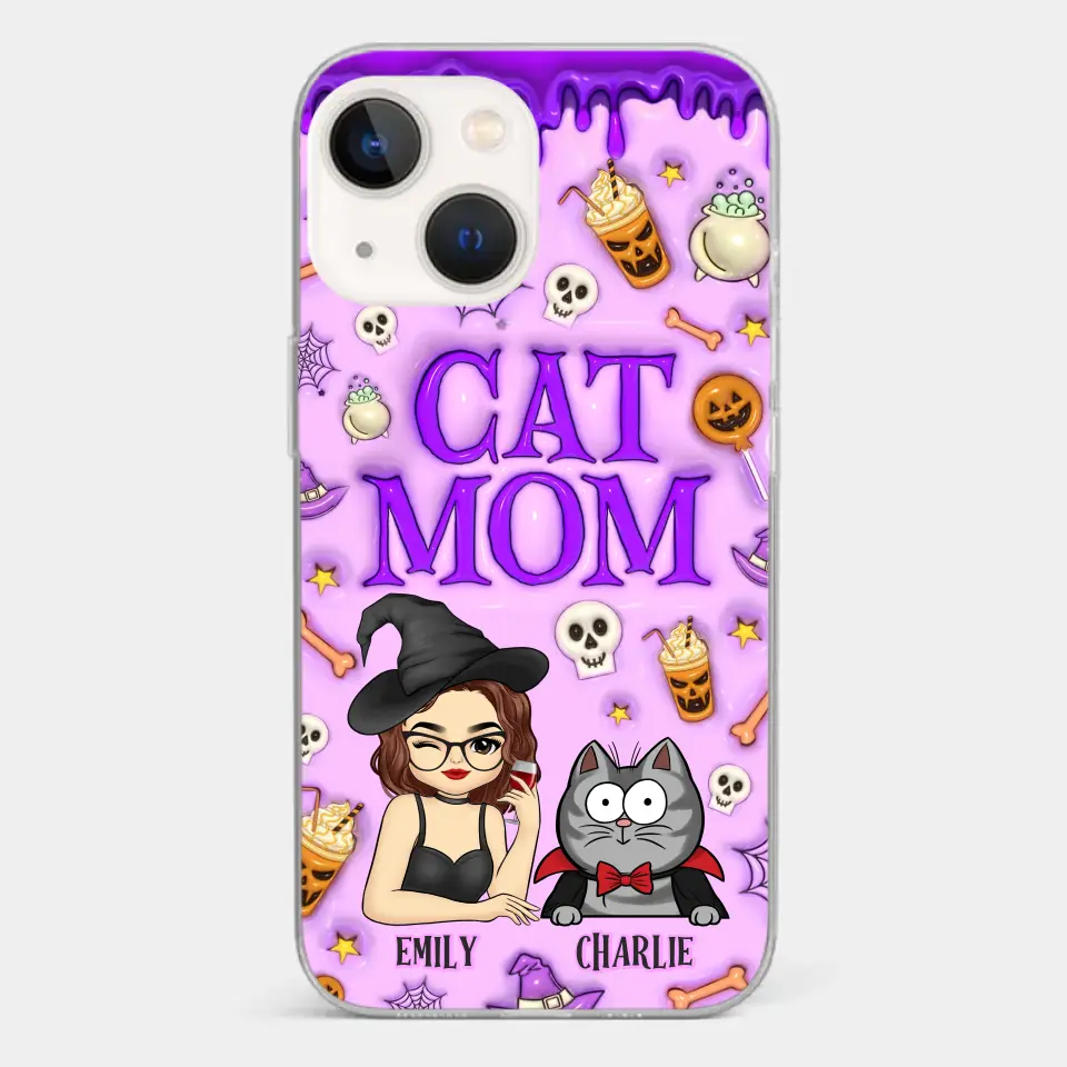 Cats Know How To Keep Us Smiling - Cat Personalized Custom 3D Inflated Effect Printed Clear Phone Case - Halloween Gift For Pet Owners, Pet Lovers - Image 13