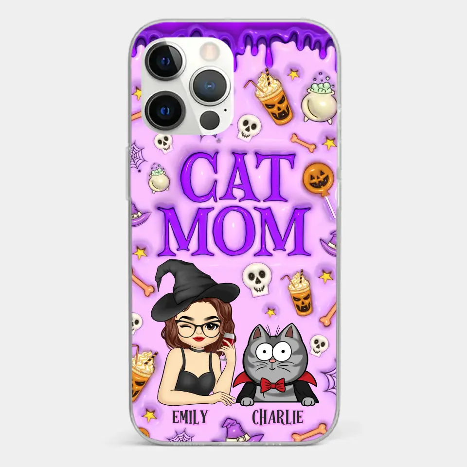 Cats Know How To Keep Us Smiling - Cat Personalized Custom 3D Inflated Effect Printed Clear Phone Case - Halloween Gift For Pet Owners, Pet Lovers - Image 15