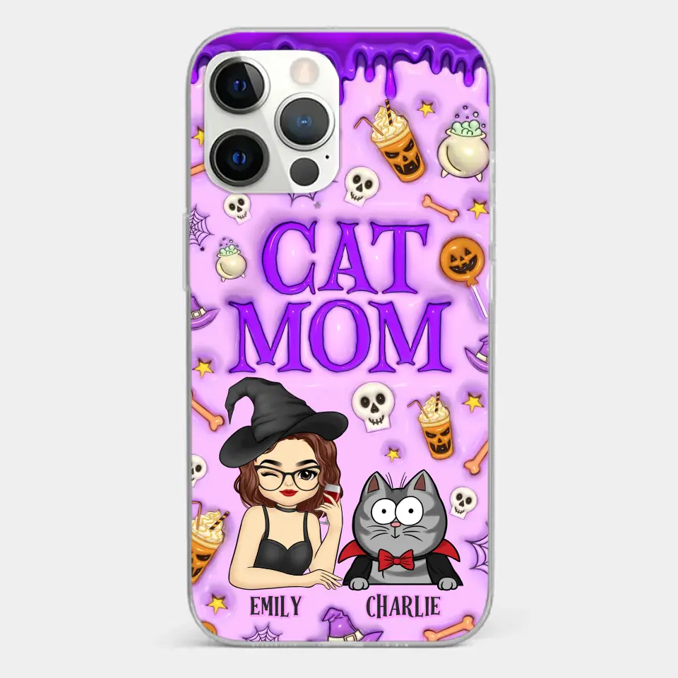 Cats Know How To Keep Us Smiling - Cat Personalized Custom 3D Inflated Effect Printed Clear Phone Case - Halloween Gift For Pet Owners, Pet Lovers - Image 16