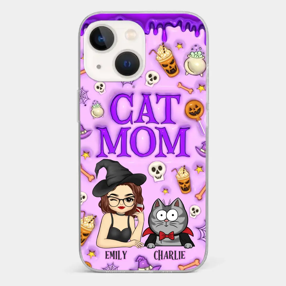 Cats Know How To Keep Us Smiling - Cat Personalized Custom 3D Inflated Effect Printed Clear Phone Case - Halloween Gift For Pet Owners, Pet Lovers - Image 17