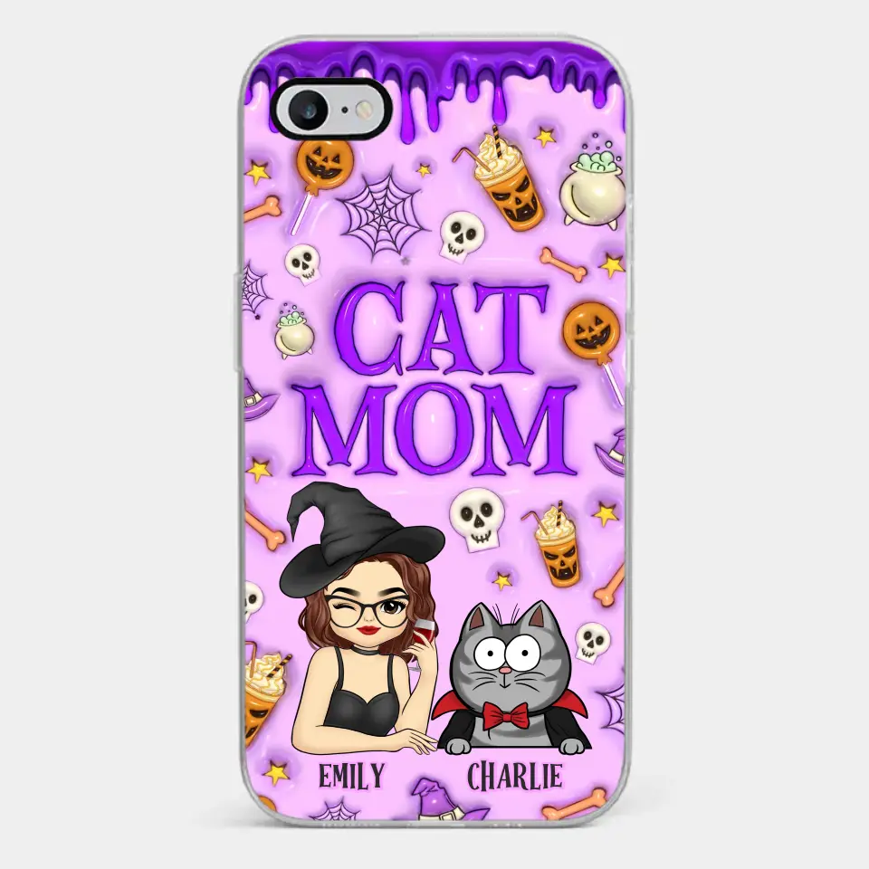 Cats Know How To Keep Us Smiling - Cat Personalized Custom 3D Inflated Effect Printed Clear Phone Case - Halloween Gift For Pet Owners, Pet Lovers - Image 2