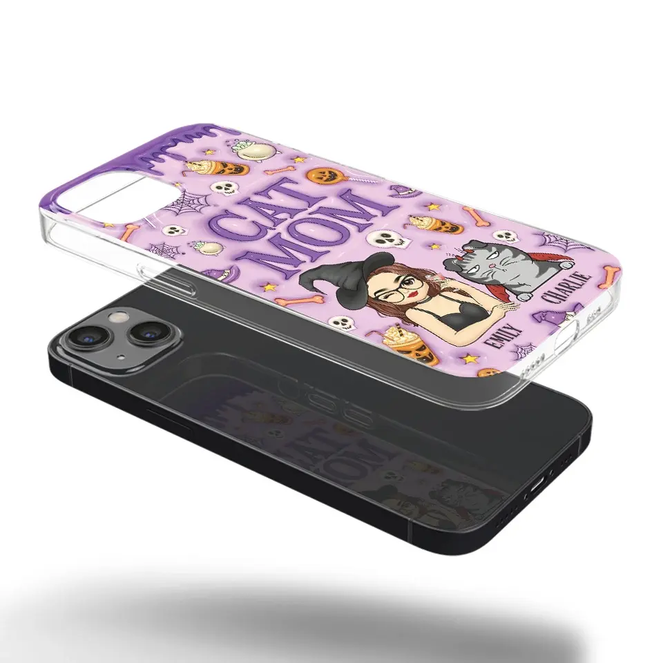 Cats Know How To Keep Us Smiling - Cat Personalized Custom 3D Inflated Effect Printed Clear Phone Case - Halloween Gift For Pet Owners, Pet Lovers - Image 29