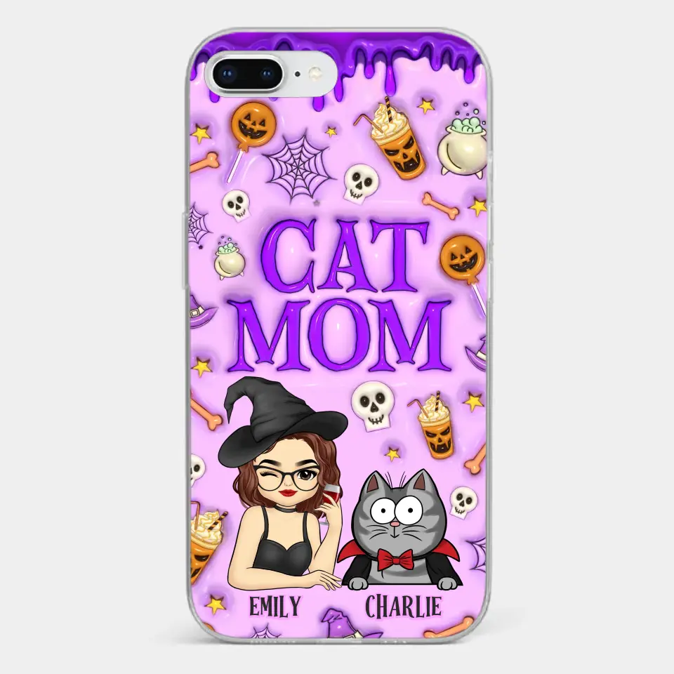 Cats Know How To Keep Us Smiling - Cat Personalized Custom 3D Inflated Effect Printed Clear Phone Case - Halloween Gift For Pet Owners, Pet Lovers - Image 5