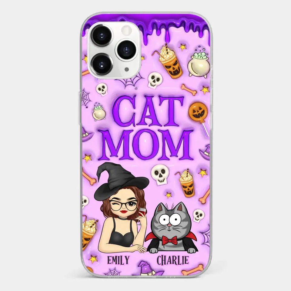 Cats Know How To Keep Us Smiling - Cat Personalized Custom 3D Inflated Effect Printed Clear Phone Case - Halloween Gift For Pet Owners, Pet Lovers - Image 7