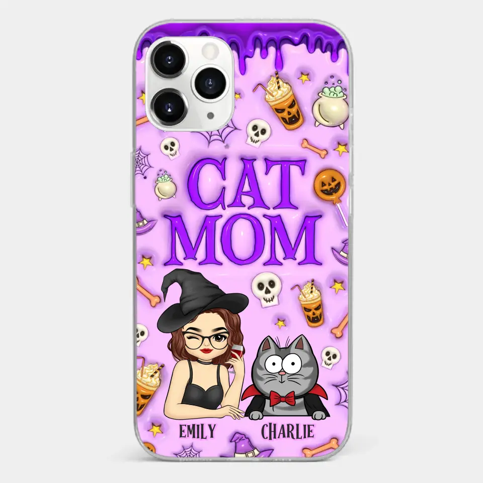 Cats Know How To Keep Us Smiling - Cat Personalized Custom 3D Inflated Effect Printed Clear Phone Case - Halloween Gift For Pet Owners, Pet Lovers - Image 8