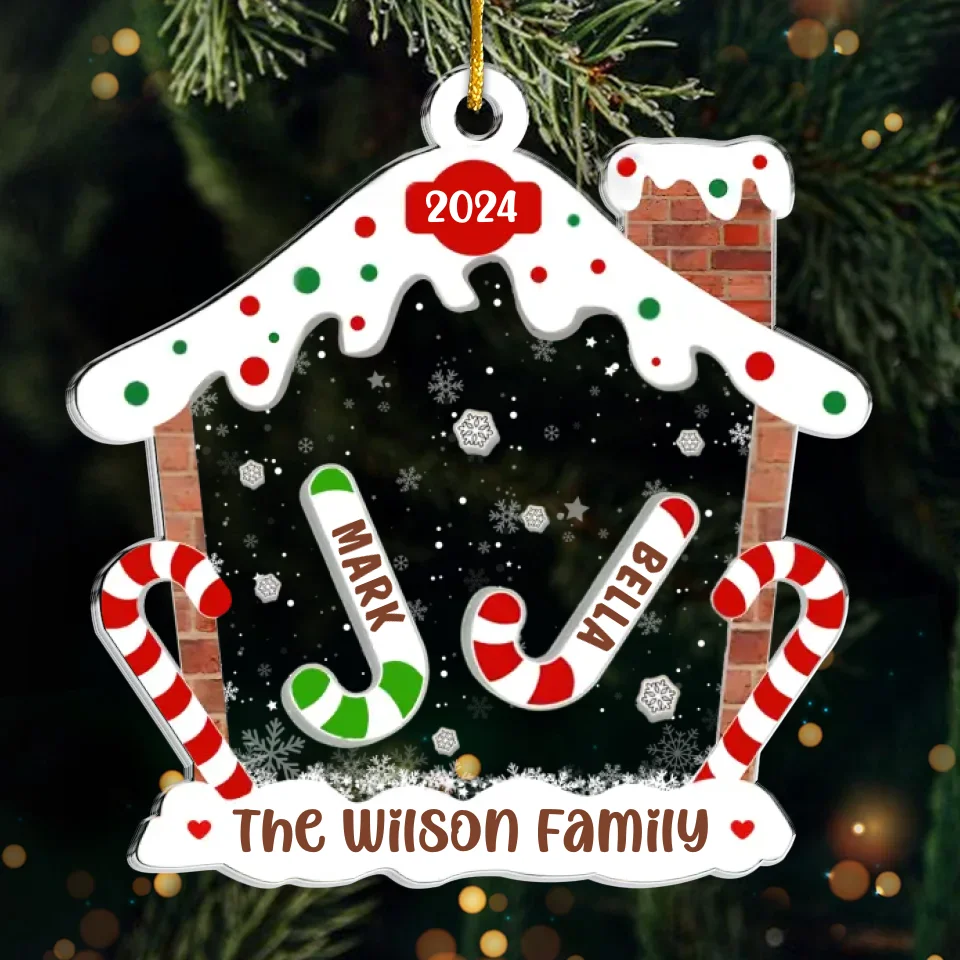 Celebrating The Cutest Christmas Ever - Family Personalized Custom Ornament - Acrylic Custom Shaped - Christmas Gift For Family Members - Image 2