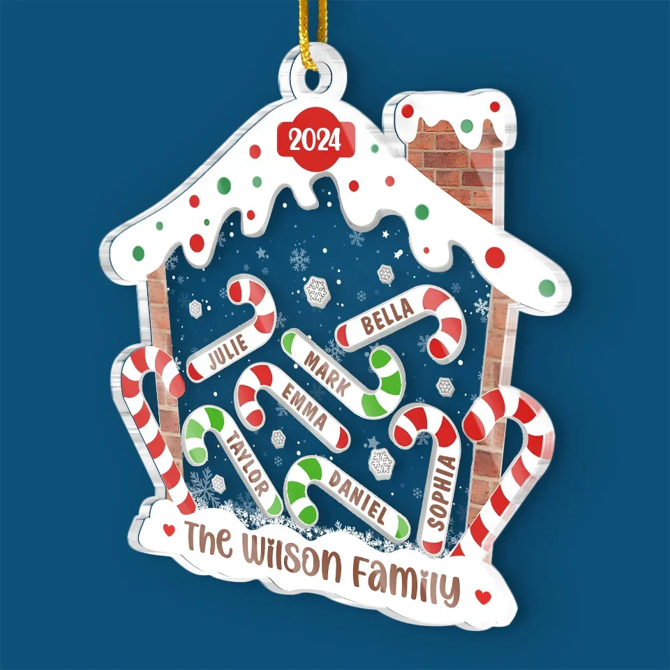 Celebrating The Cutest Christmas Ever - Family Personalized Custom Ornament - Acrylic Custom Shaped - Christmas Gift For Family Members - Image 3