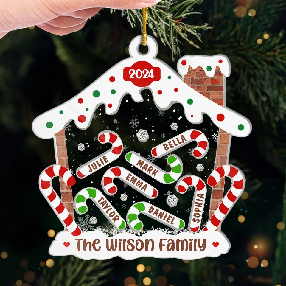 Celebrating The Cutest Christmas Ever - Family Personalized Custom Ornament - Acrylic Custom Shaped - Christmas Gift For Family Members - Image 4