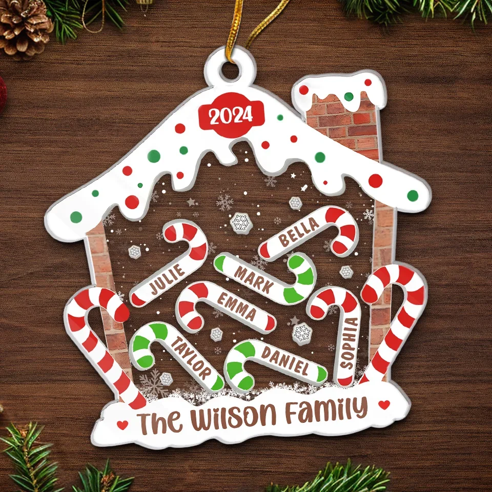 Celebrating The Cutest Christmas Ever - Family Personalized Custom Ornament - Acrylic Custom Shaped - Christmas Gift For Family Members - Image 5