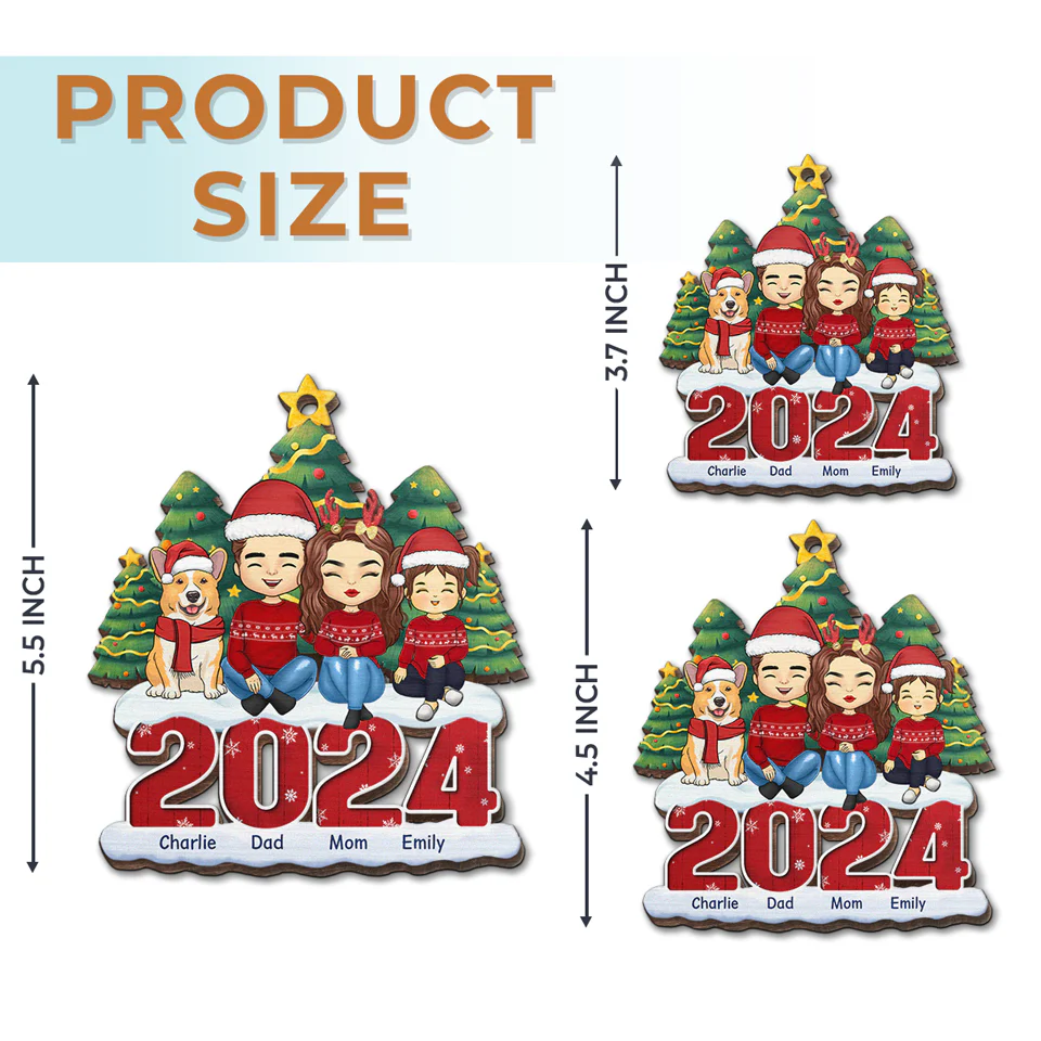 Christmas Adds To The Warmth Of A Family Love - Family Personalized Custom Ornament - Wood Custom Shaped - Christmas Gift For Family Members - Image 5