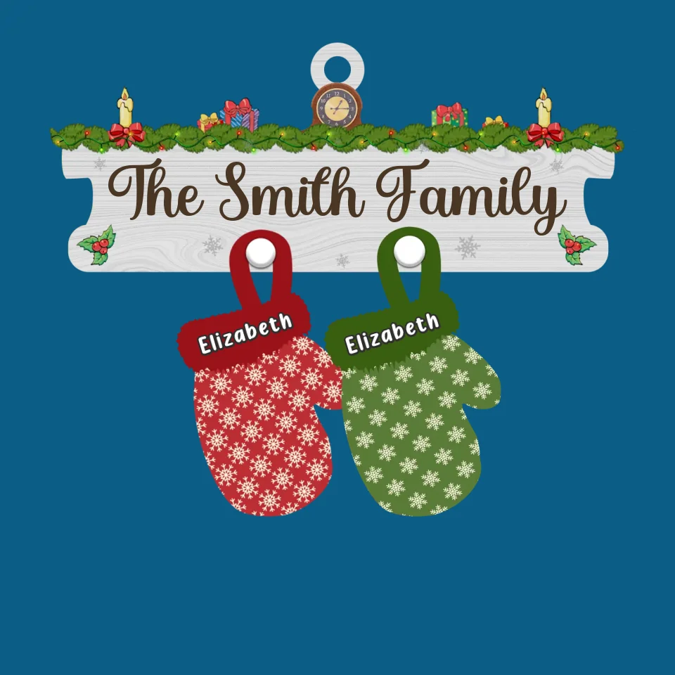 Christmas Is A Time For Family, Love, And Joy - Family Personalized Custom Ornament - Wood Custom Shaped - Christmas Gift For Family Members - Image 2