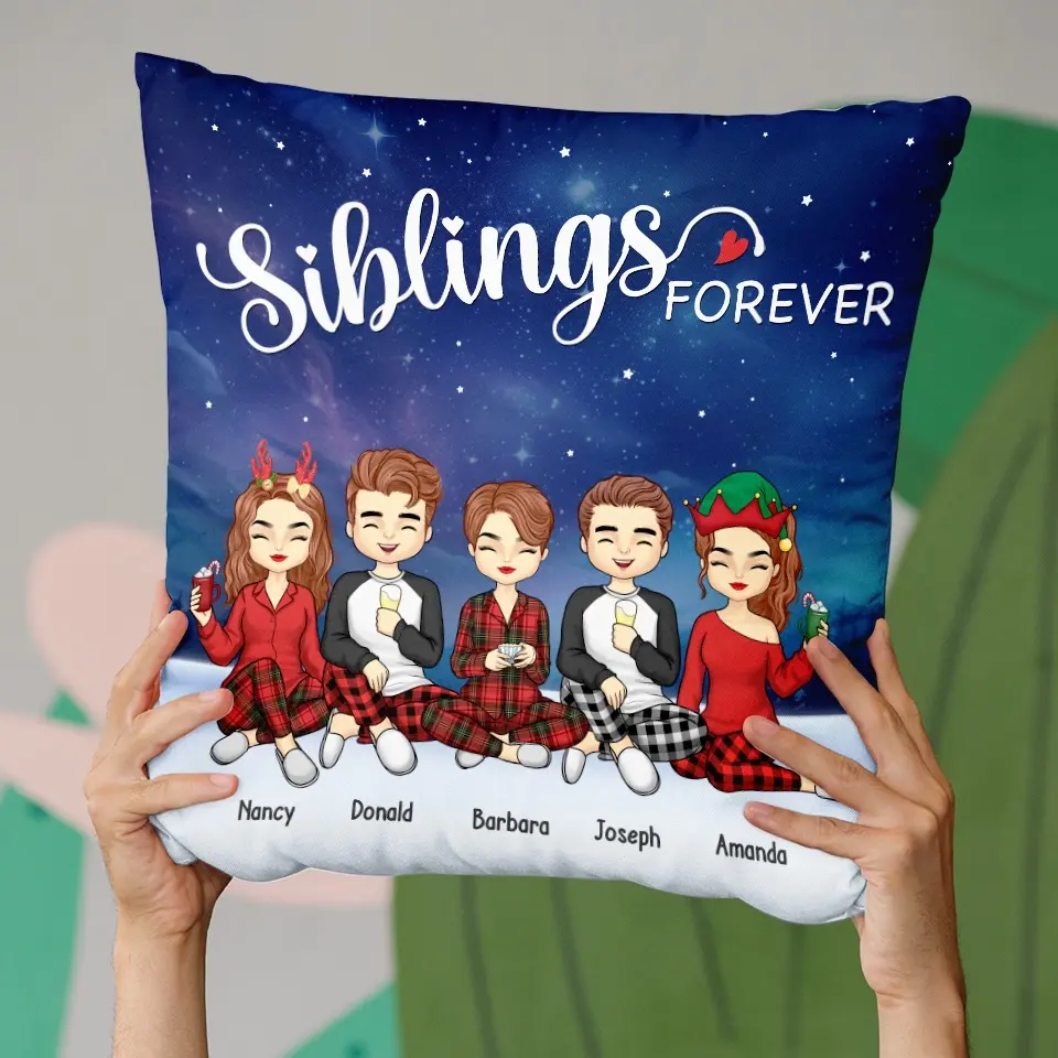 Christmas Is Best When Shared With Family - Family Personalized Custom Pillow - Christmas Gift For Family Members - Image 4