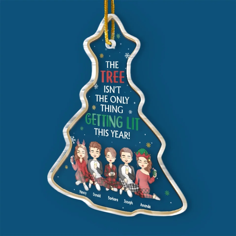 Christmas Is Better When Shared With Friends - Bestie Personalized Custom Ornament - Acrylic Custom Shaped - Christmas Gift For Best Friends, BFF, Sisters - Image 3