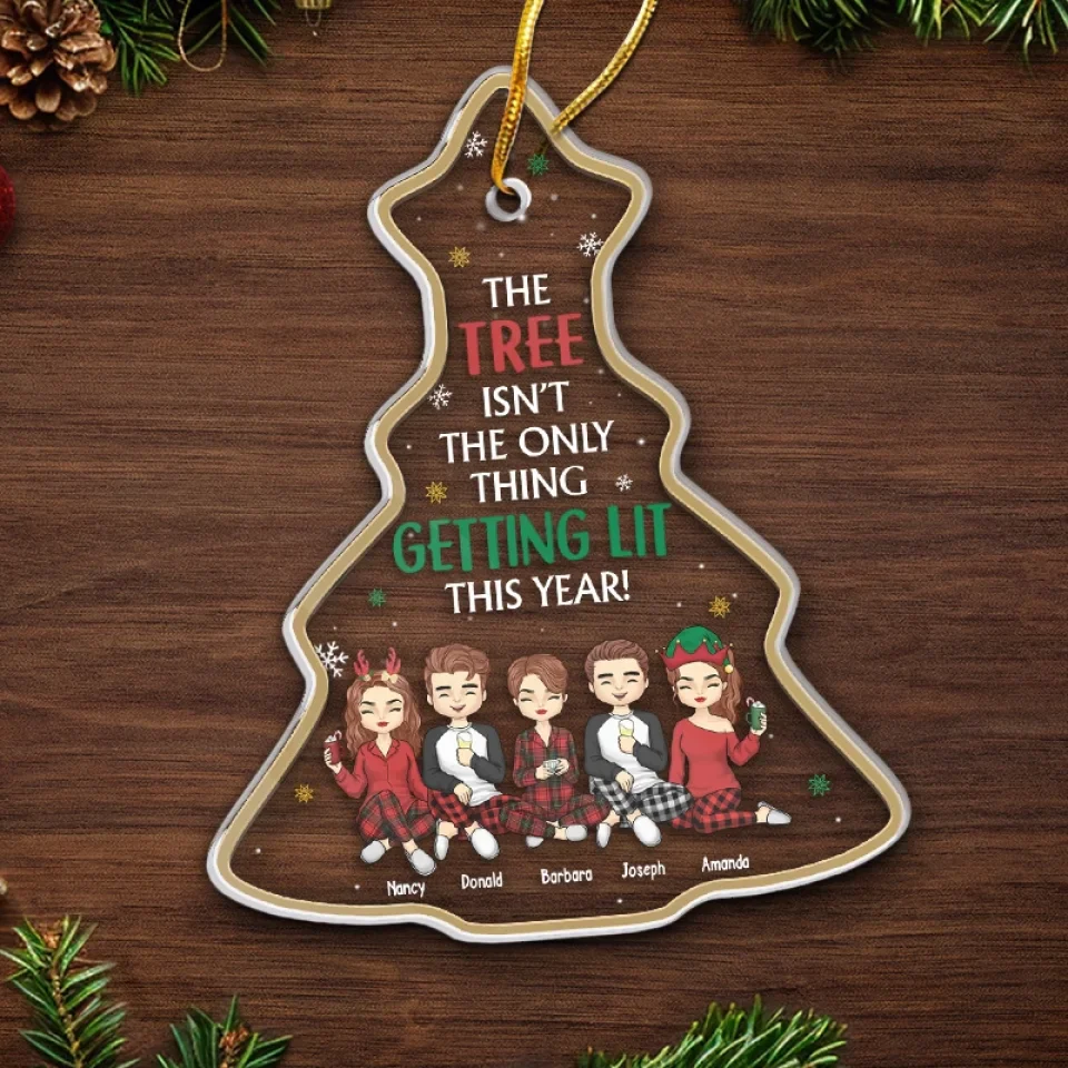 Christmas Is Better When Shared With Friends - Bestie Personalized Custom Ornament - Acrylic Custom Shaped - Christmas Gift For Best Friends, BFF, Sisters - Image 5
