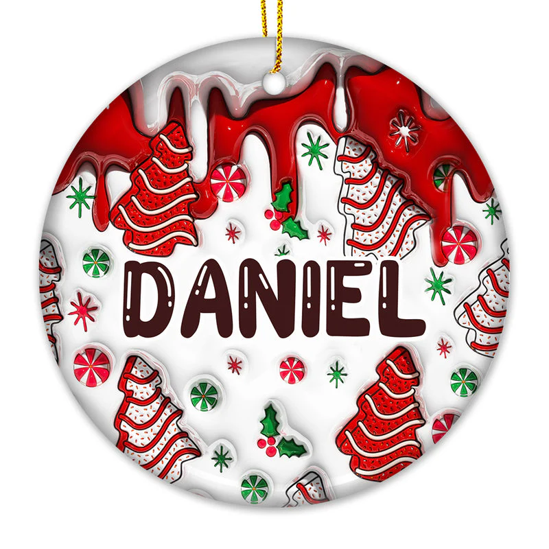 Christmas Is The Day That Holds All Time Together - Family Personalized Custom Ornament - Ceramic Round Shaped - Christmas Gift For Family Members - Image 3