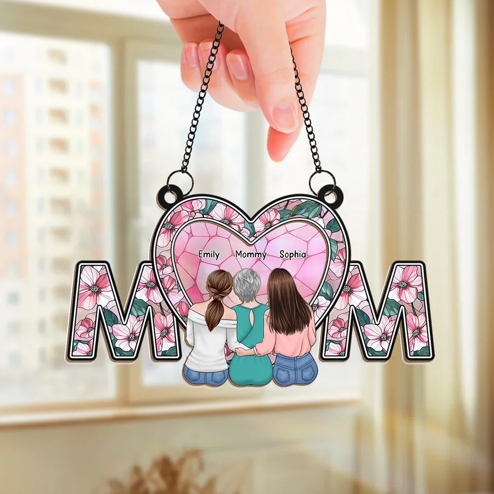 Christmas Is The Season For Kindling The Fire Of Hospitality - Family Personalized Window Hanging Suncatcher Ornament - Christmas Gift For Mom, Son, Daughter - Image 3