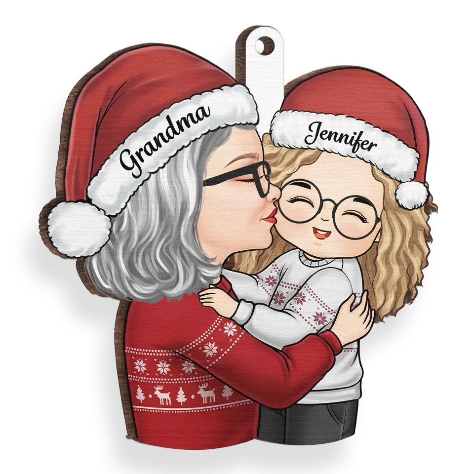 Christmas, My Child, Is Love In Action - Family Personalized Custom Ornament - Wood Custom Shaped - Christmas Gift For Grandma - Image 3