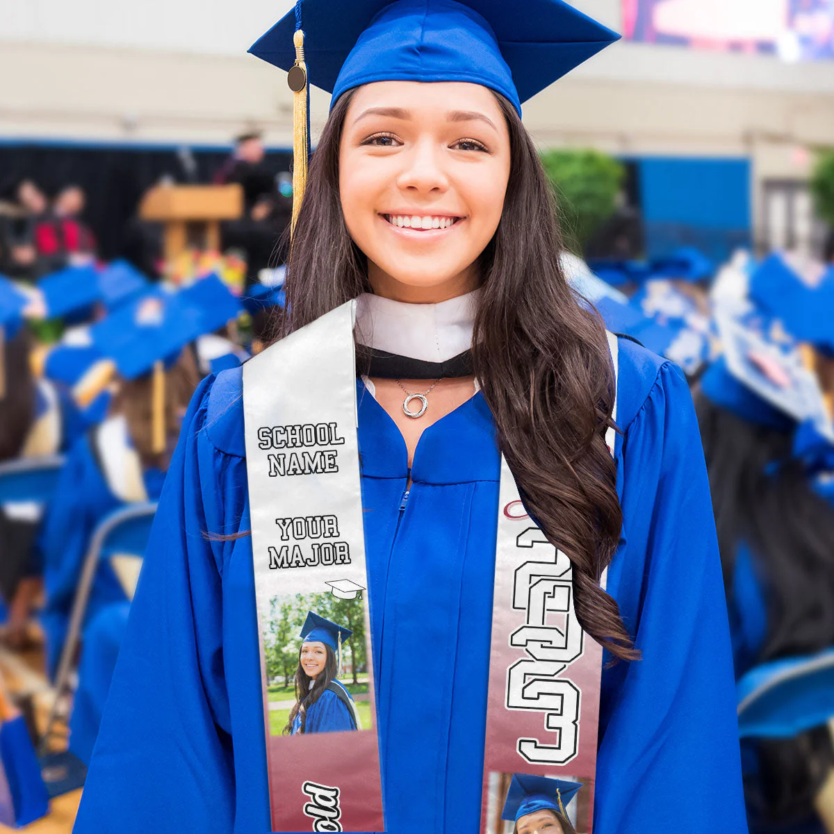 Congratulations Custom Graduation Stole - Personalized Graduation Stole Class Of 2024 Graduation Gifts - Image 4