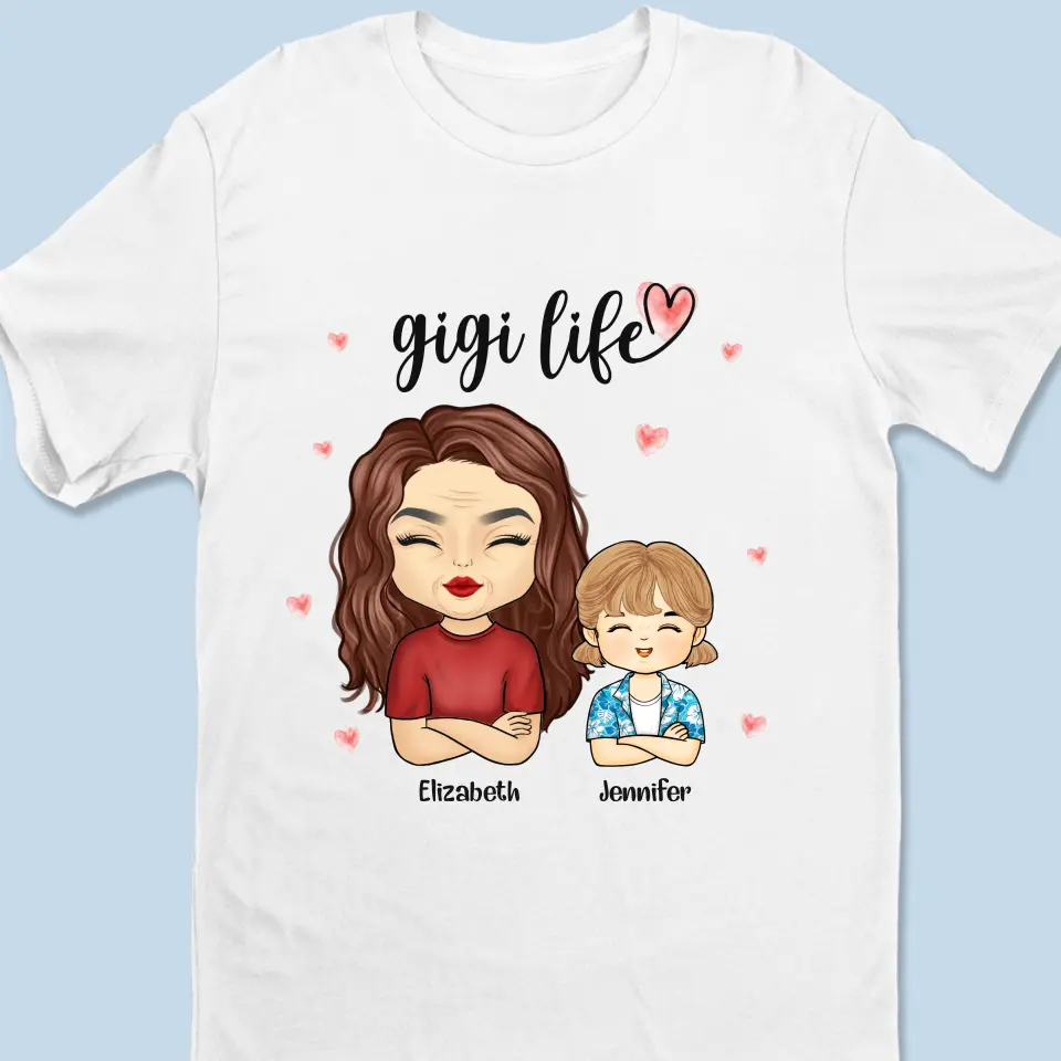 Collecting Moments, Not Things - Family Personalized Custom Unisex T-shirt, Hoodie, Sweatshirt - Gift For Mom, Grandma - Image 2