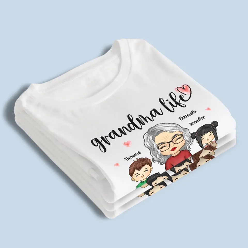 Collecting Moments, Not Things - Family Personalized Custom Unisex T-shirt, Hoodie, Sweatshirt - Gift For Mom, Grandma - Image 4