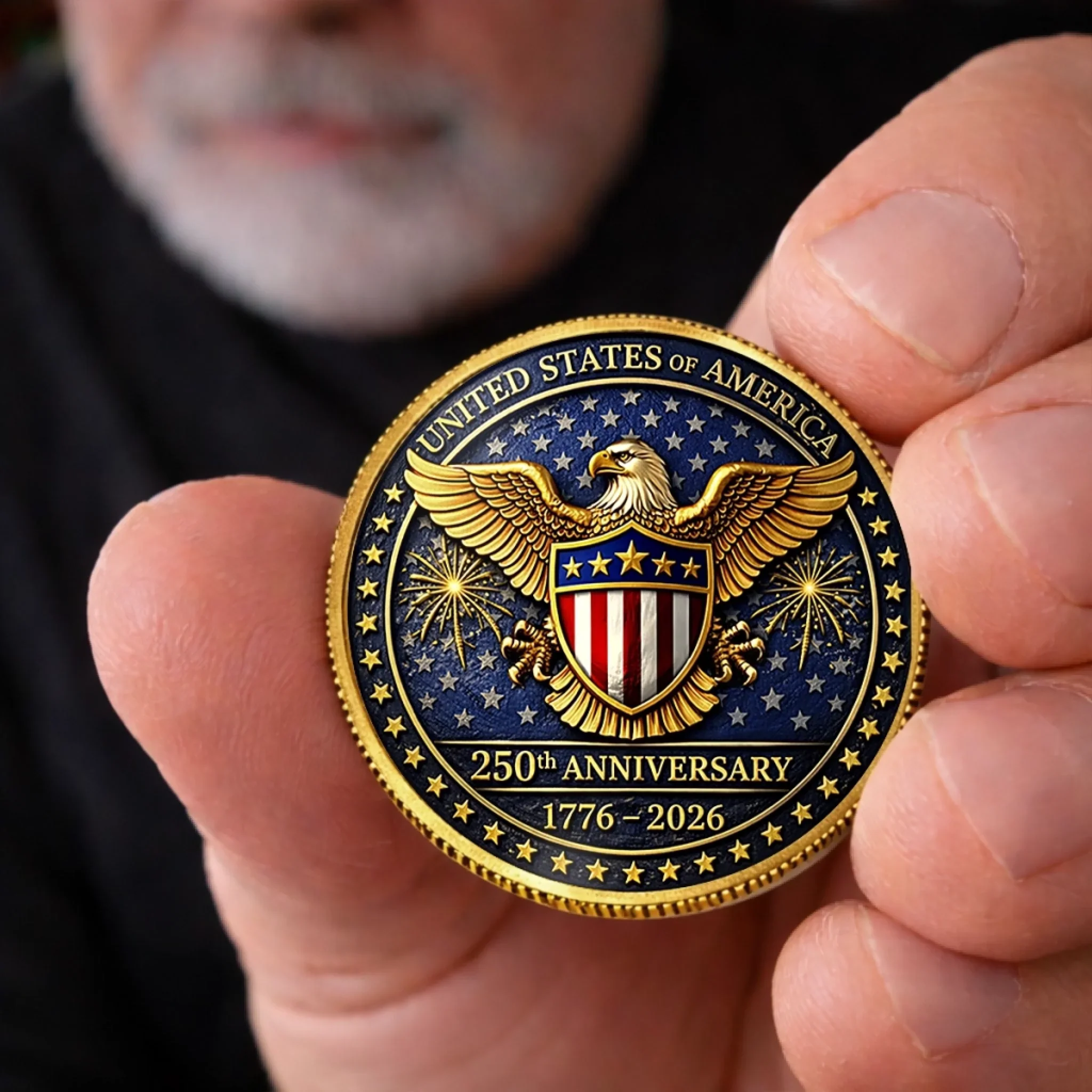 Commemorative Keepsake Coin - America 250th Anniversary Gifts For Women, Men - Celebrating Liberty Together - Image 5