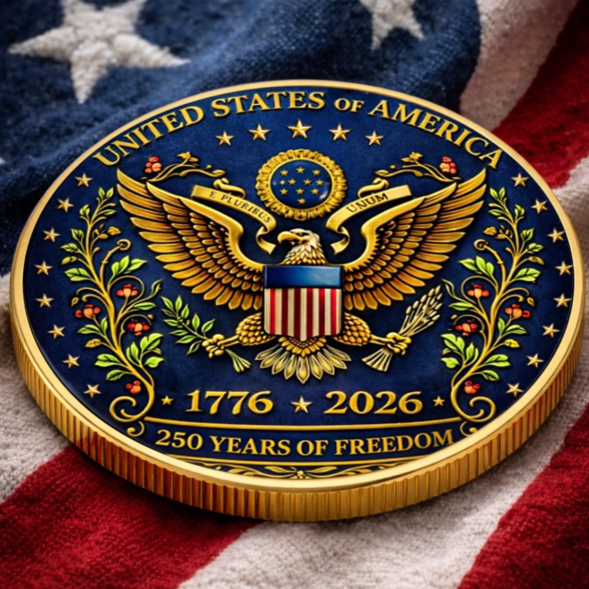 Commemorative Keepsake Coin - America 250th Anniversary Gifts For Women, Men - Strong Roots Bright Future - Image 4