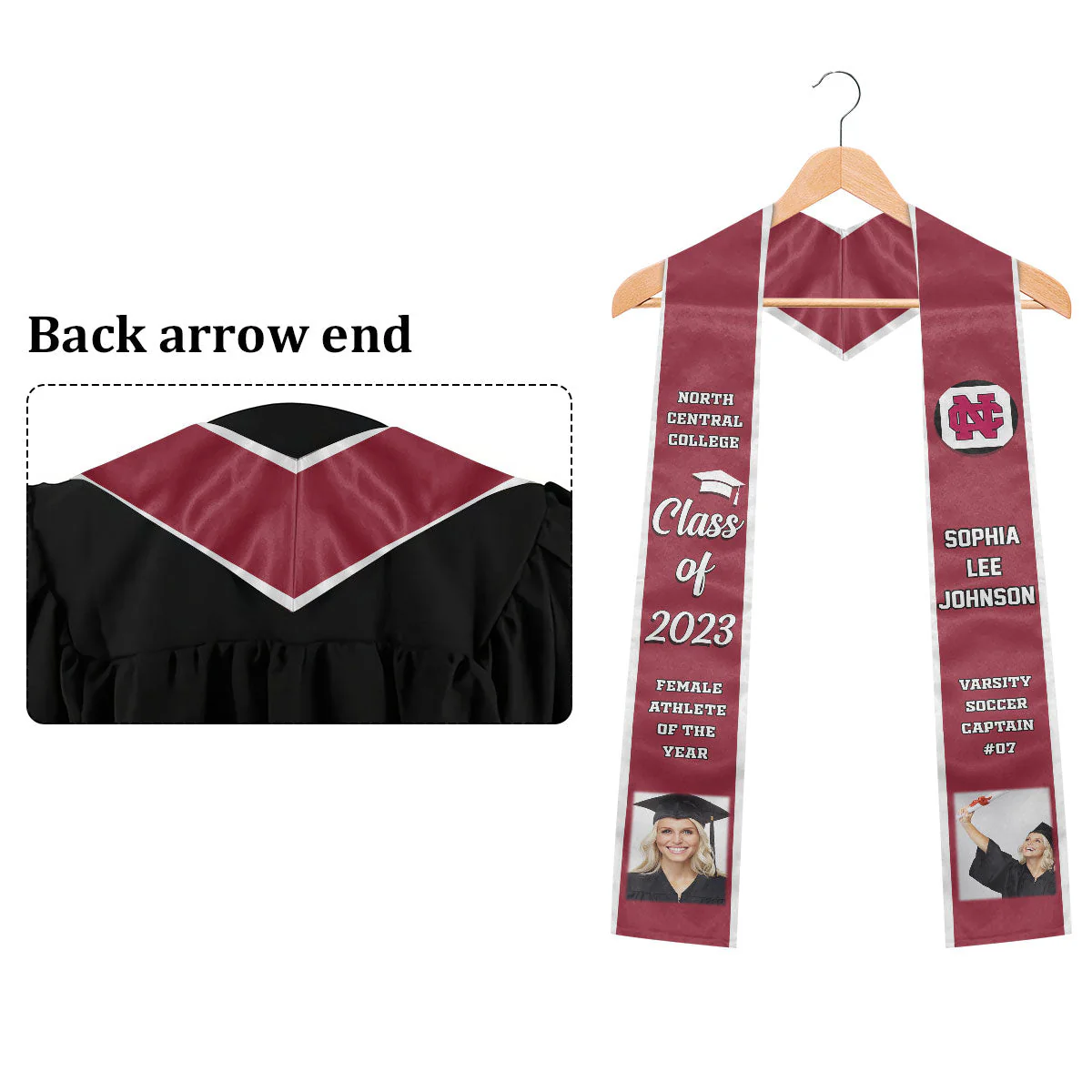Congratulations Graduates Class Of 2024, Best Gift For Graduation's Day - Upload Image - Personalized Graduation Stole - Image 6