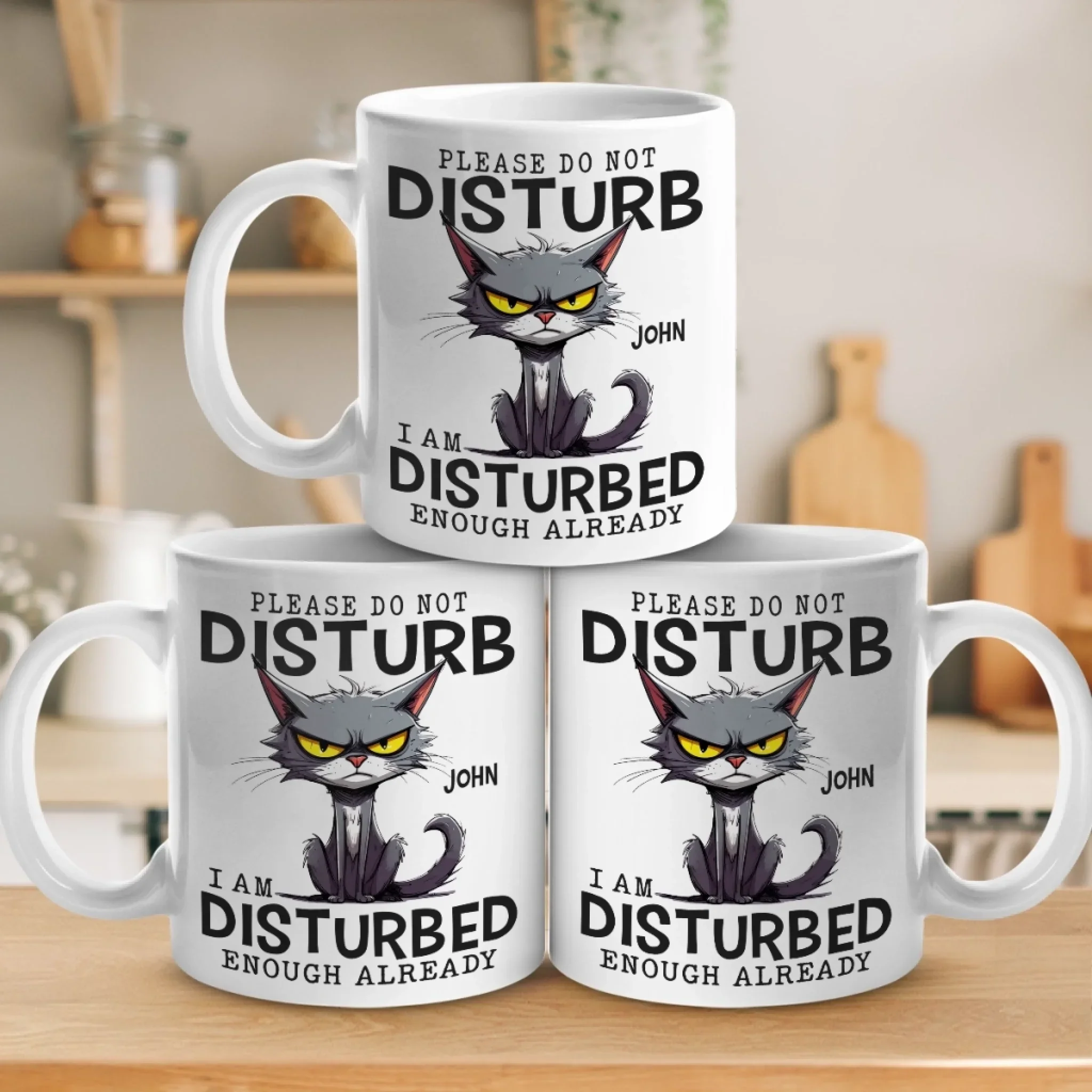Cranky Cat Club - Friend Personalized Custom Mug - Gift For Yourself, Best Friends, Sisters, Family Members, Coworkers - Image 4