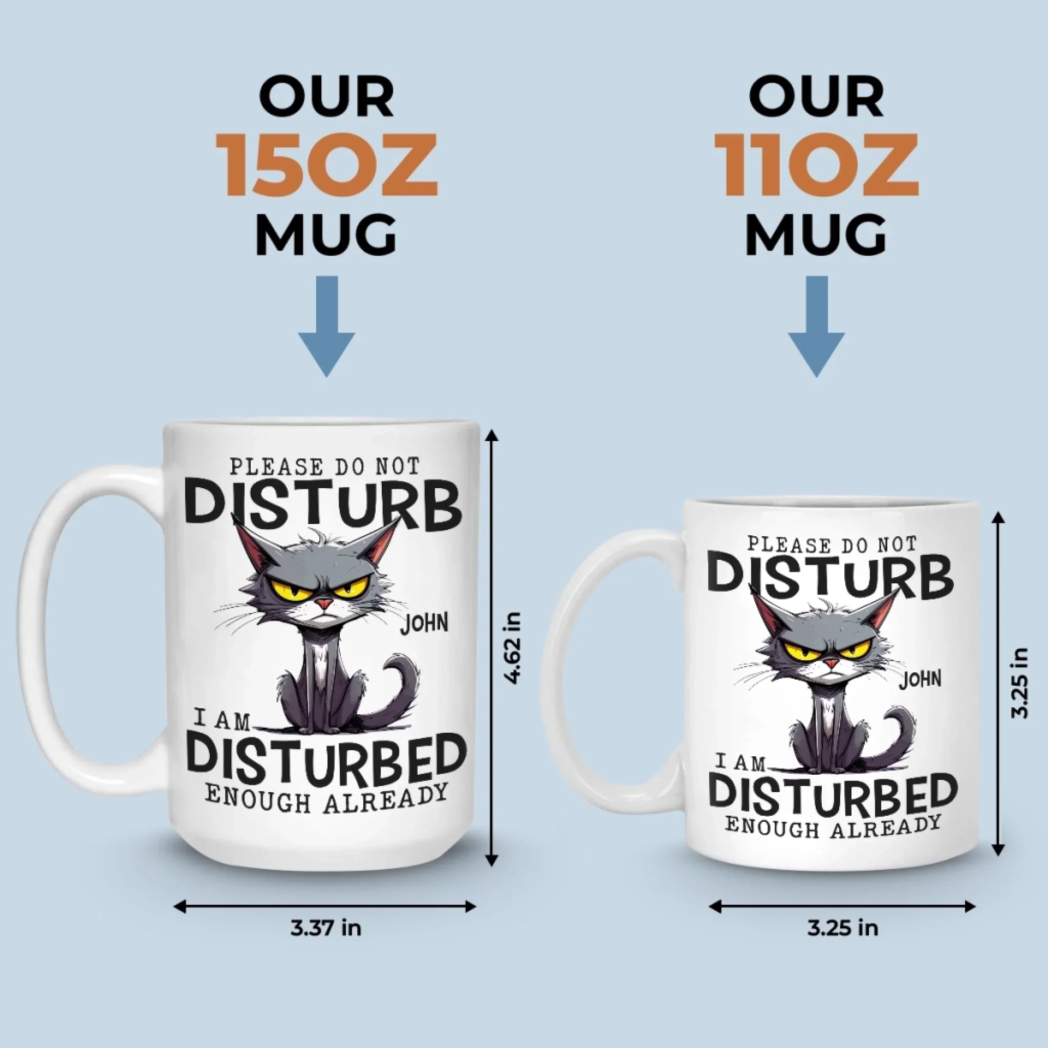 Cranky Cat Club - Friend Personalized Custom Mug - Gift For Yourself, Best Friends, Sisters, Family Members, Coworkers - Image 5