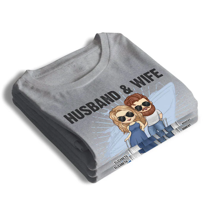Cruising Partners For Life - Gift For Couples, Husband Wife - Personalized Unisex T-shirt - Image 3