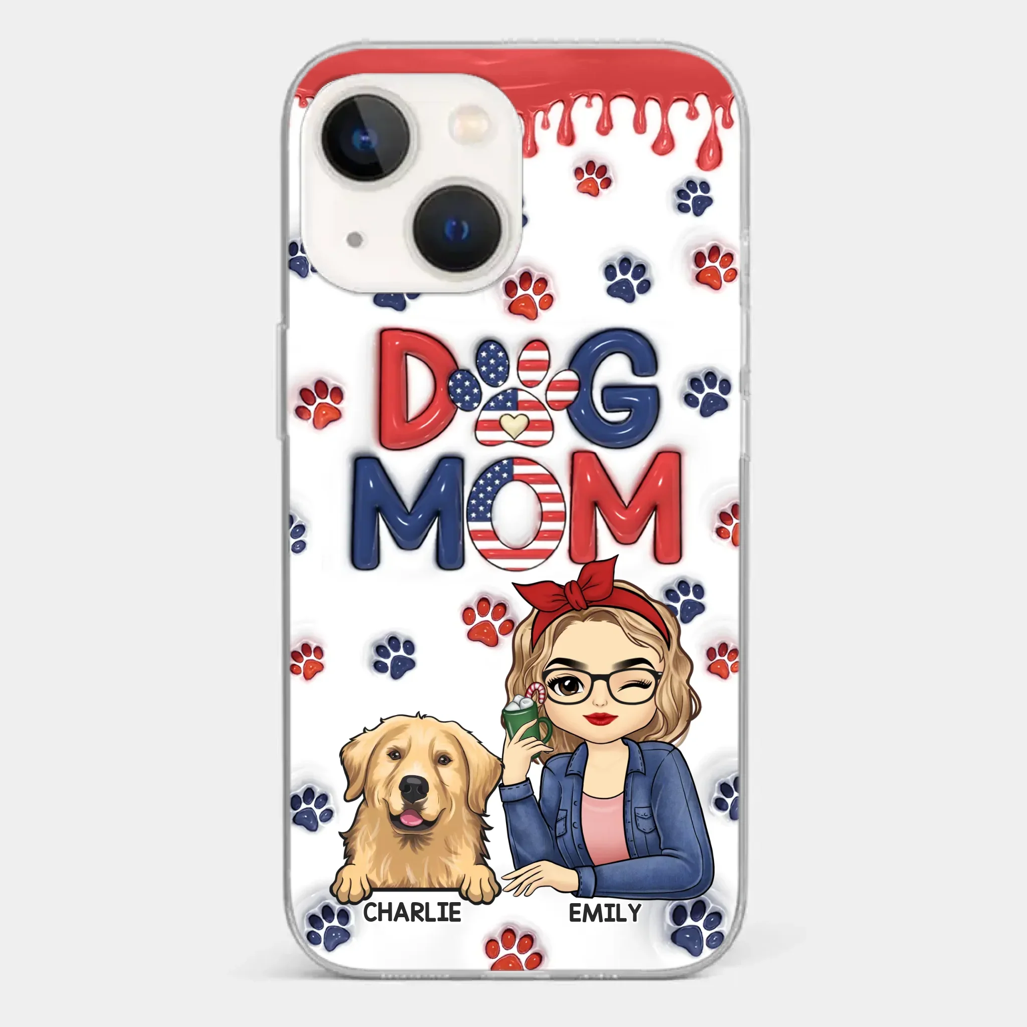 Cuddling With My Furry Happiness - Dog & Cat Personalized Custom 3D Inflated Effect Printed Clear Phone Case - Gift For Pet Owners, Pet Lovers - Image 17
