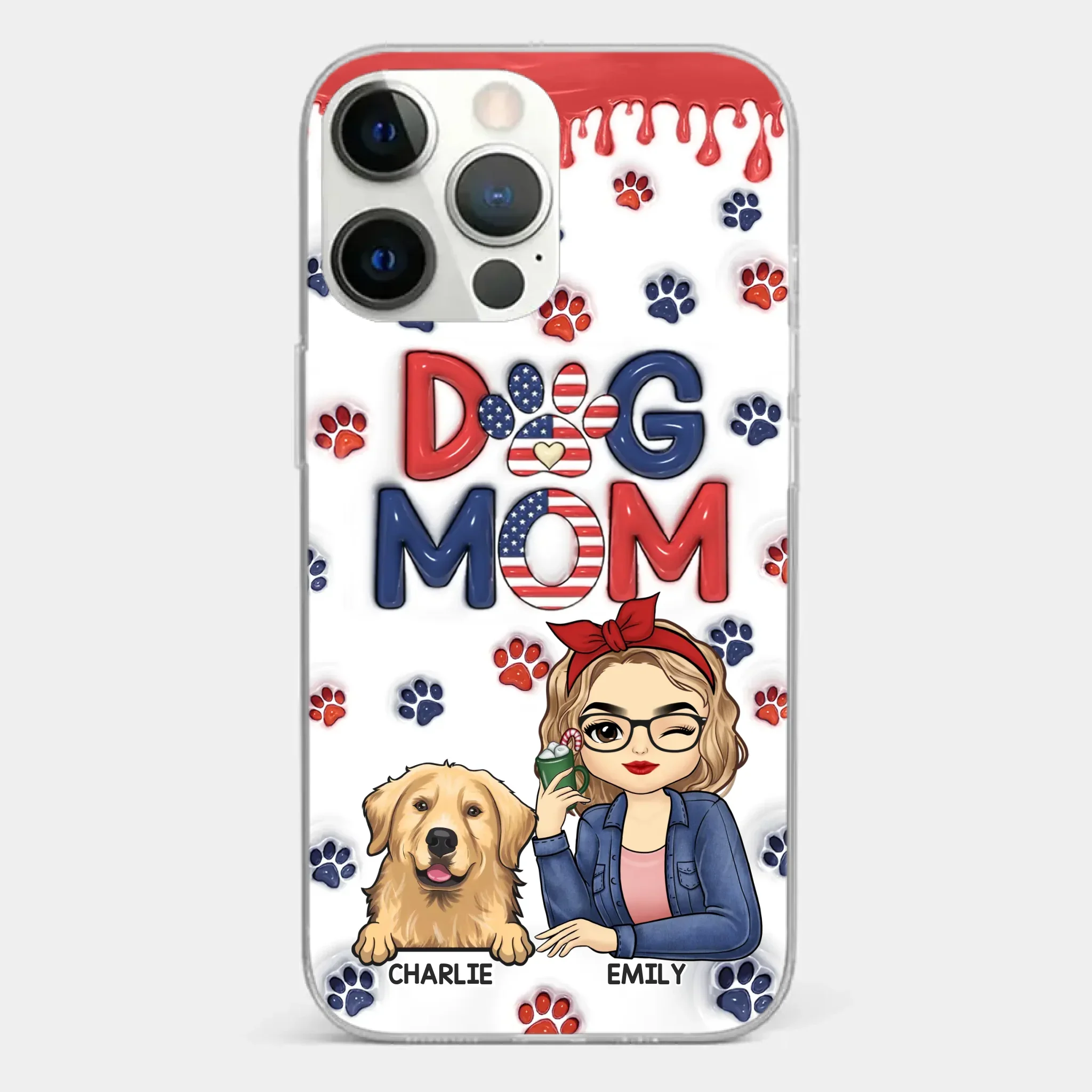 Cuddling With My Furry Happiness - Dog & Cat Personalized Custom 3D Inflated Effect Printed Clear Phone Case - Gift For Pet Owners, Pet Lovers - Image 19