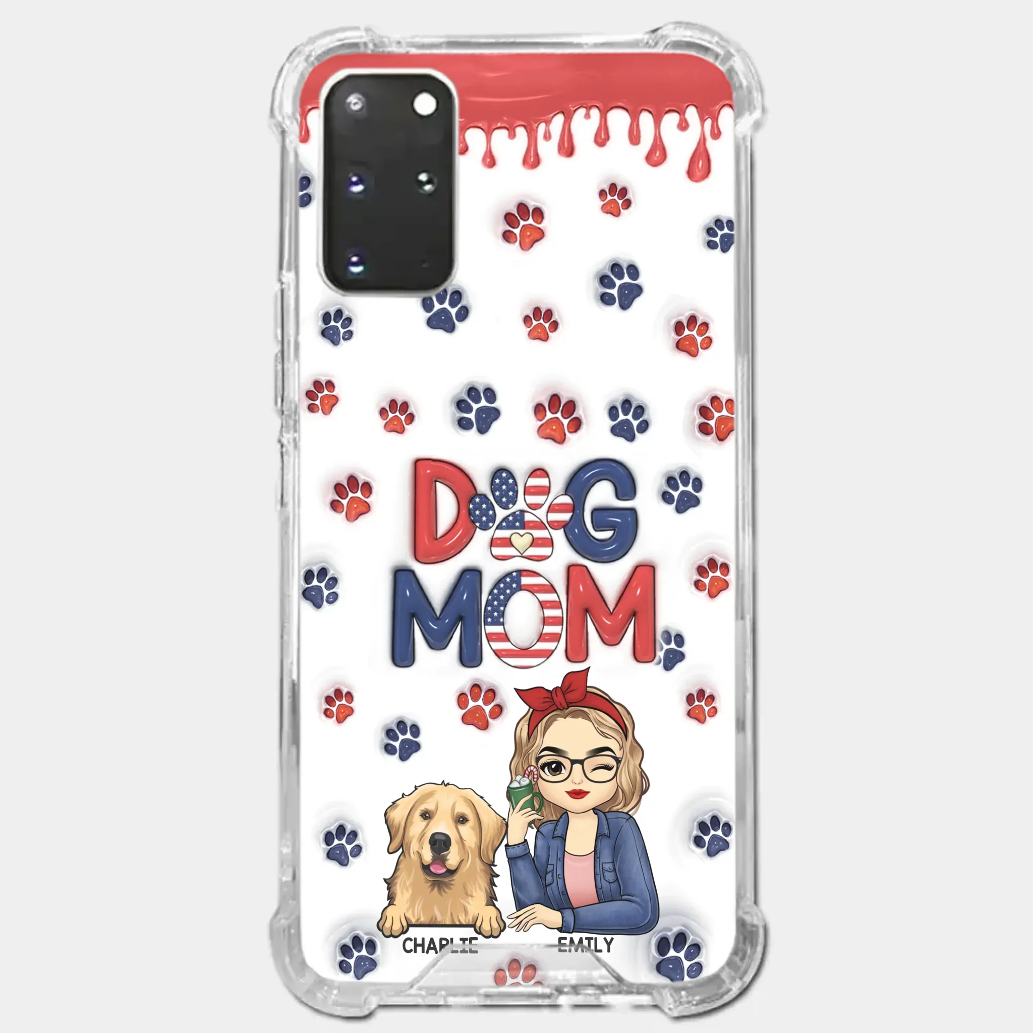 Cuddling With My Furry Happiness - Dog & Cat Personalized Custom 3D Inflated Effect Printed Clear Phone Case - Gift For Pet Owners, Pet Lovers - Image 40