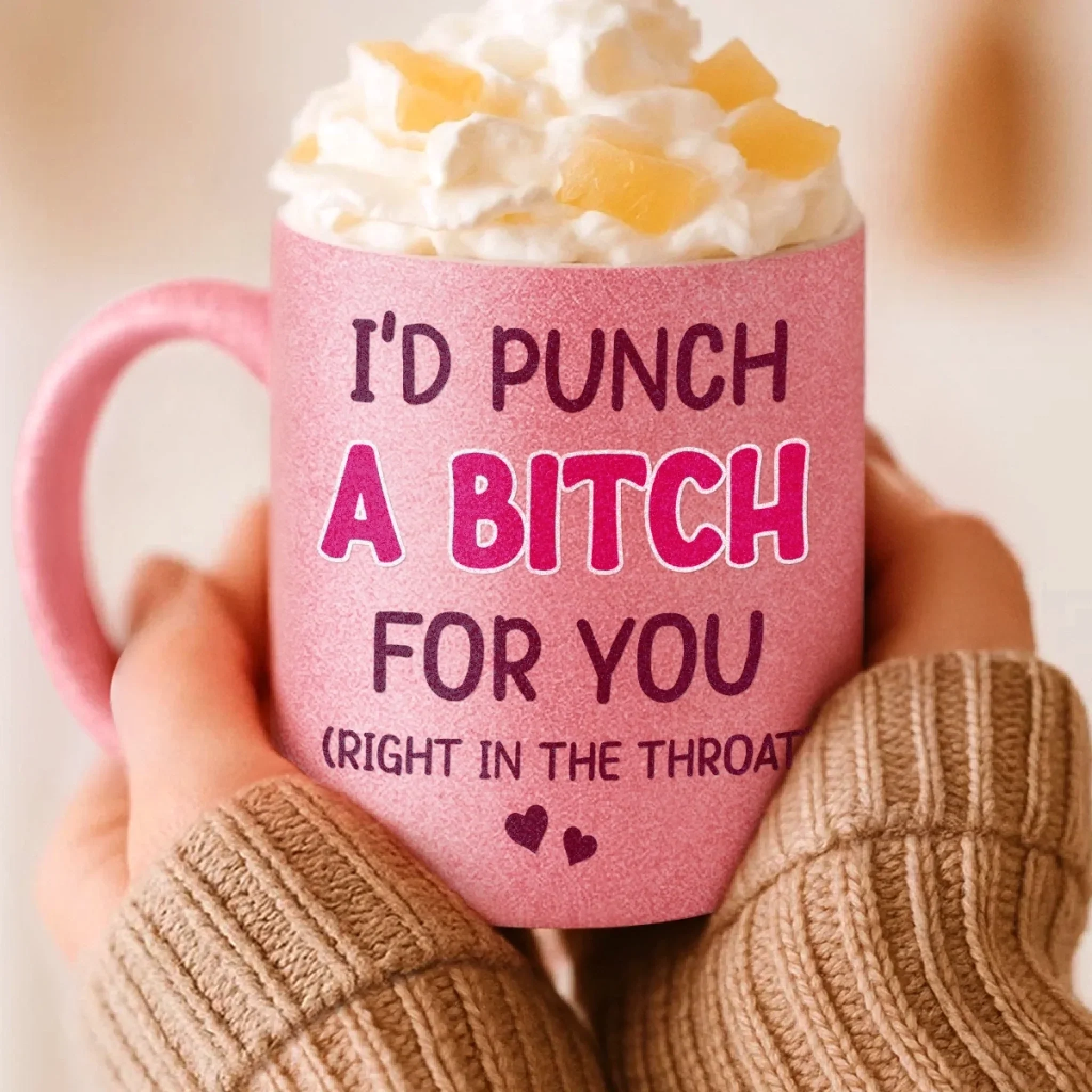 Custom 11OZ Glitter Matte Ceramic Mug - Personalized Best Friend Birthday Gifts For Women, Besties, Sisters, BFF - Smiles Shine Brighter With You - Image 6